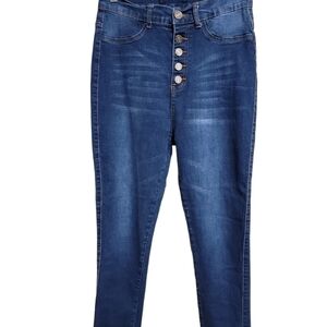 Special one size 15 button fly blue jeans